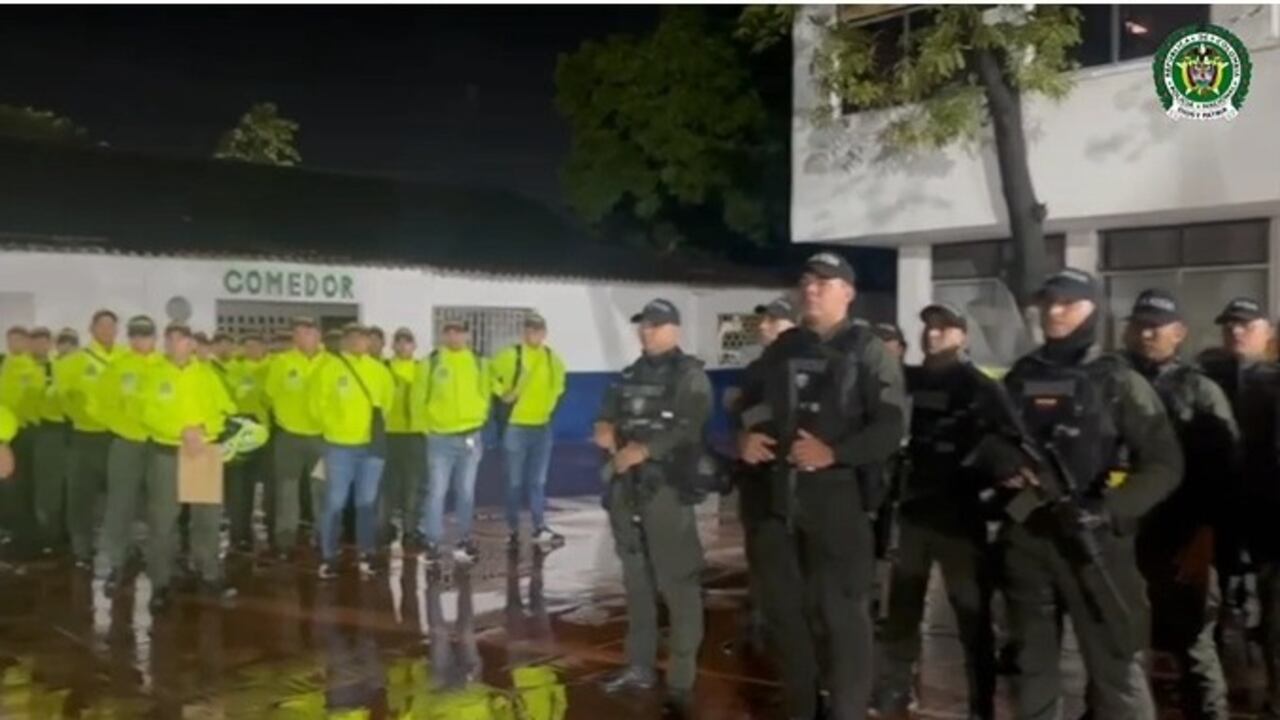Equipo especial de la Policía de Barranquilla.
