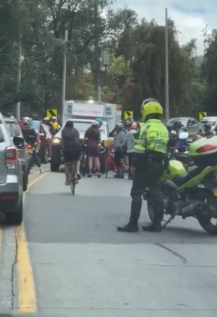 Incidente donde fallece un ciclista en la vía Bogotá - La Calera.