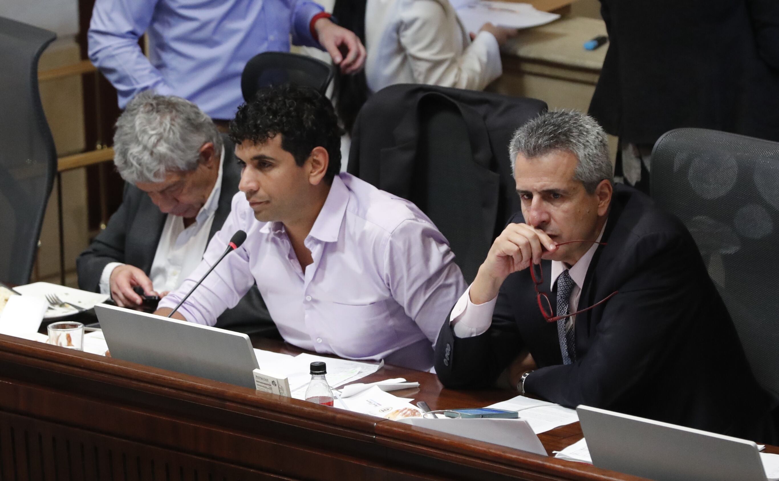 Plan de desarrollo - Presidente de la Cámara David Racero, Ministro del Interior Luis Fernando Velasco