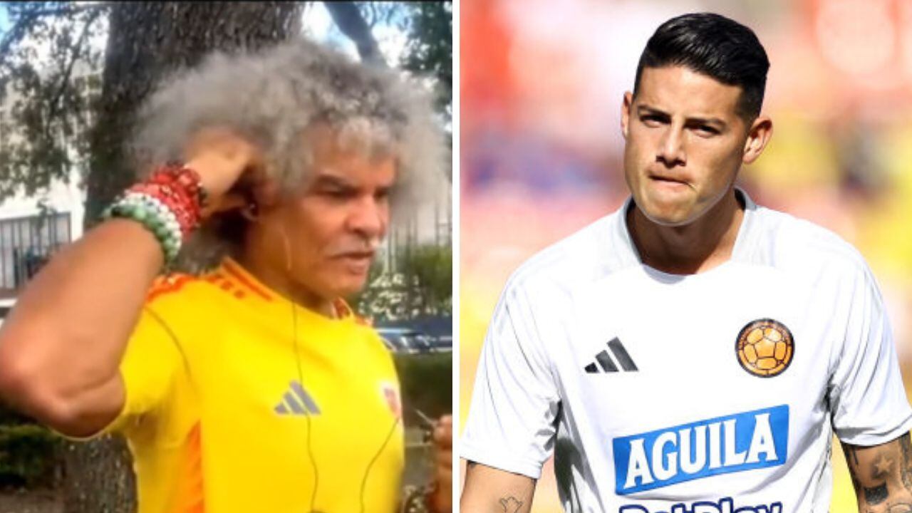 El Pibe habló de James.