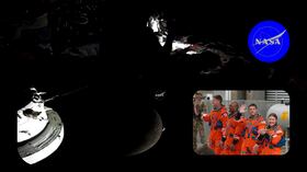 Los astronautas se despidieron con palabras cargadas de emoción.