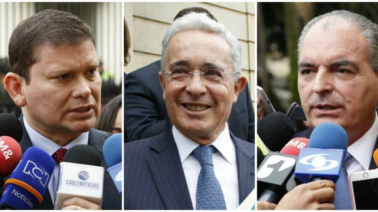 Jhon Milton Rodriguez, Álvaro Uribe, Aurelio Iragorri.