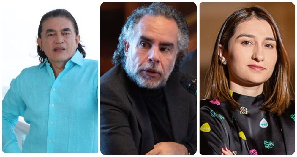 Gustavo Bolívar, Armando Benedetti y Laura Sarabia.