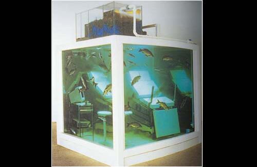 Conocido como el niño terrible del arte inglés, Damien Hirst es además de un artista, un creador de espectáculos. En sus trabajos se mezcla la ironía, el existencialismo, el absurdo, pero siempre de manera simple y contundente. Tiene la capacidad de llegar con su propuesta a cualquier tipo de público. En la imagen "Lost Love" (2000).

