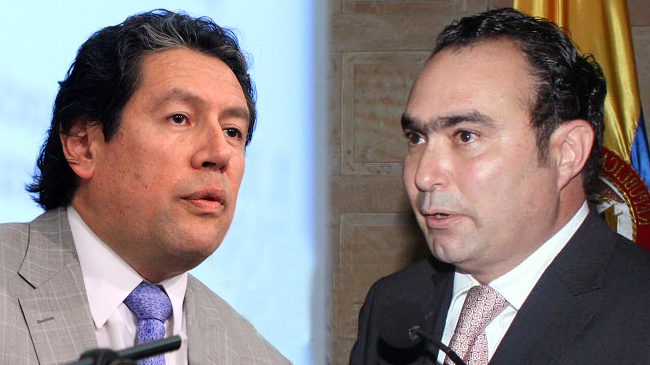 Los magistrados Mauricio González y Jorge Pretelt.