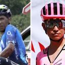 Nairo Quintana y Esteban Chaves en la Vuelta a Burgos 2024.