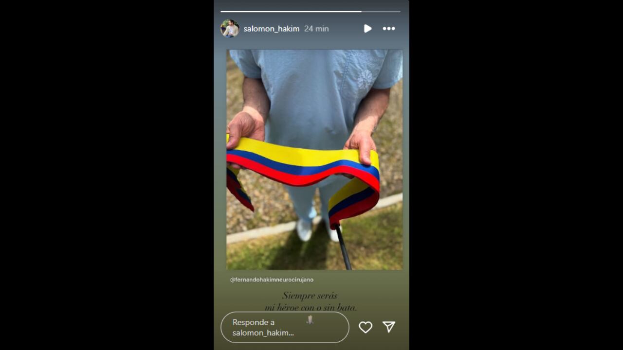 Salomón Hakim dedicó mensaje a su papá