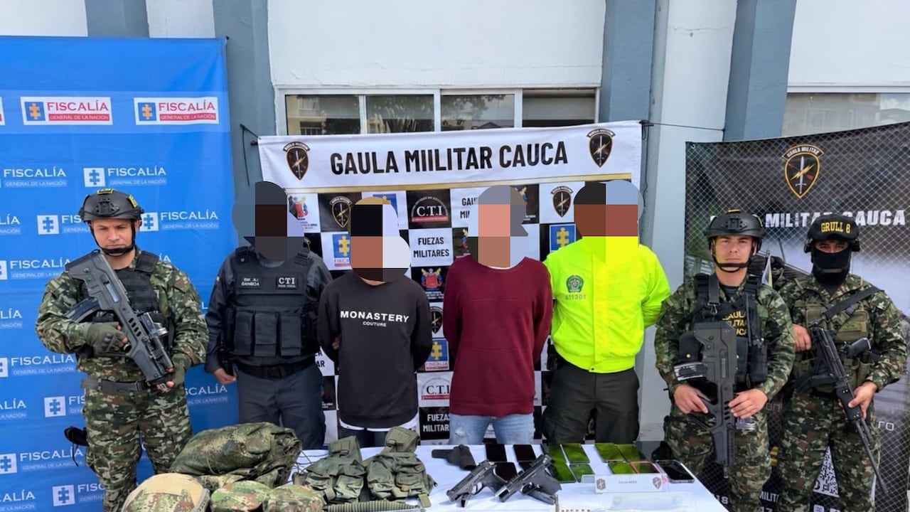 Los capturados estaban al servicio de las disidencias de las Farc, según el Ejército.