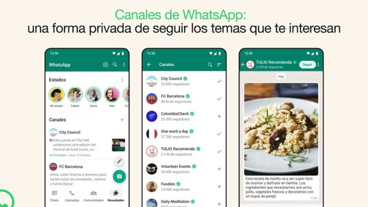 Archivo - WhatsApp presenta su nueva herramienta canales.