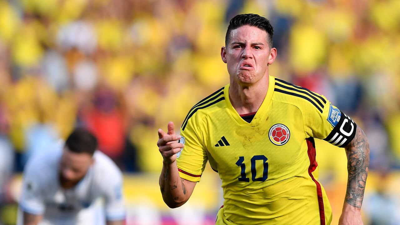James Rodríguez, autor del primer gol ante Uruguay