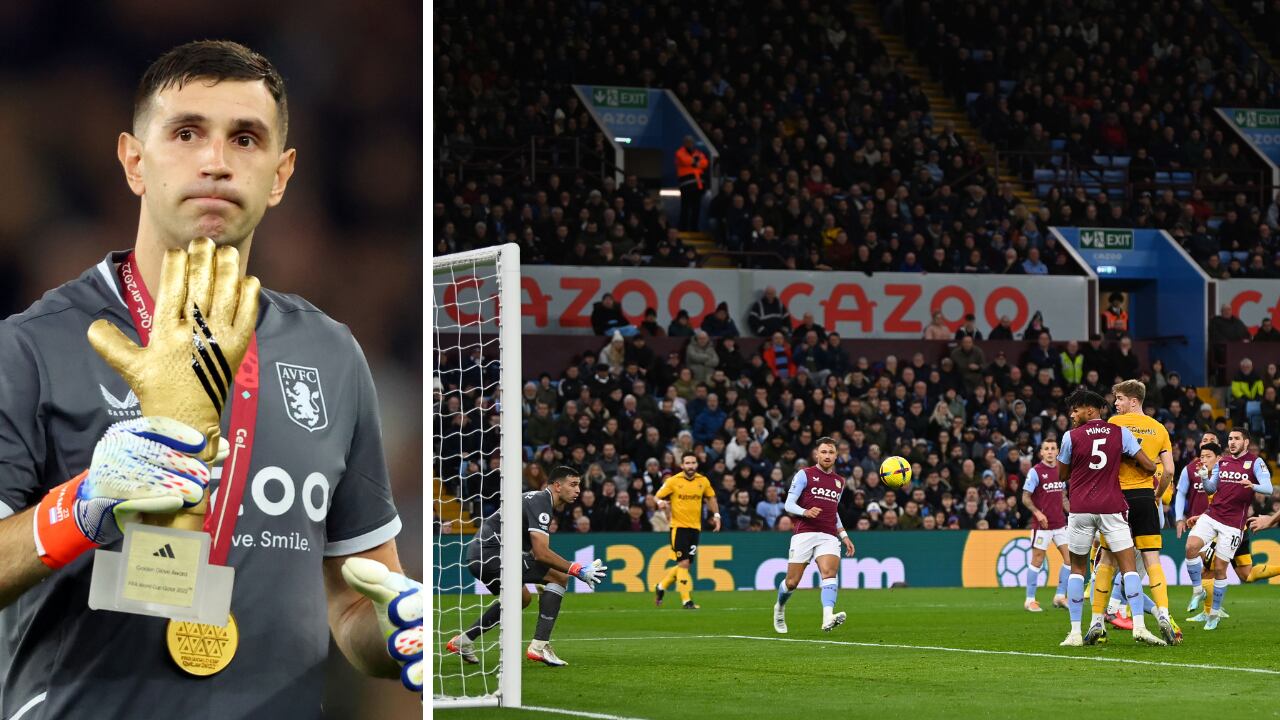 'Dibu' Martínez sufrió en su regreso a Premier League.