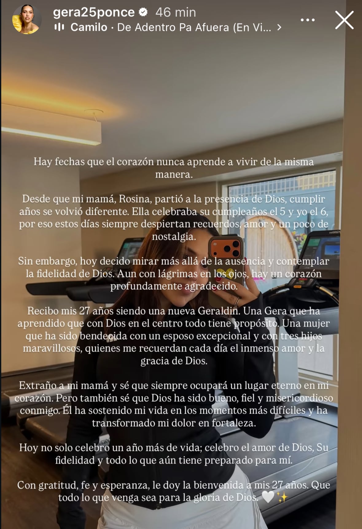 Geraldine Ponce celebró su cumpleaños número 27.