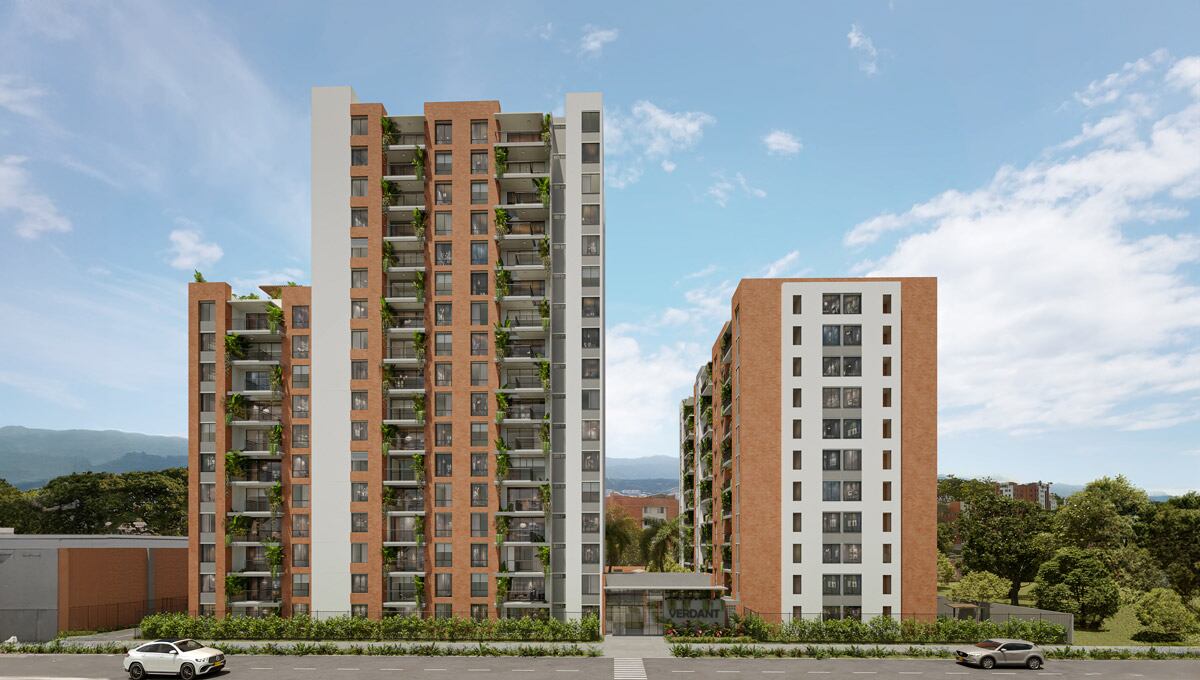 El proyecto de apartamentos está compuesto por dos torres con 17 y 11 pisos.