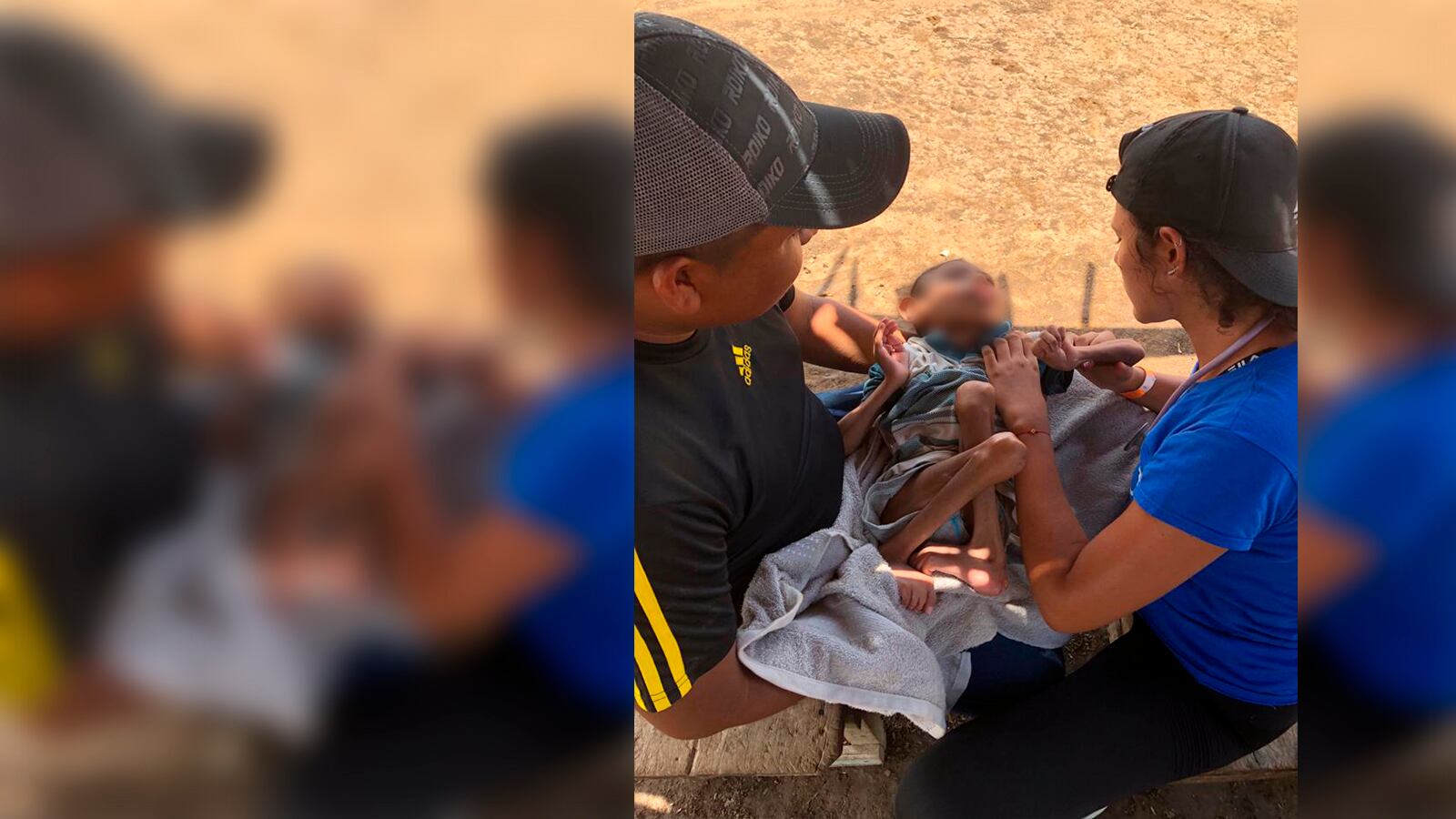 Este sábado, funcionarios del ICBF rescataron a tres niños y a una joven en Bahía Honda, a unas dos horas de Uribia.