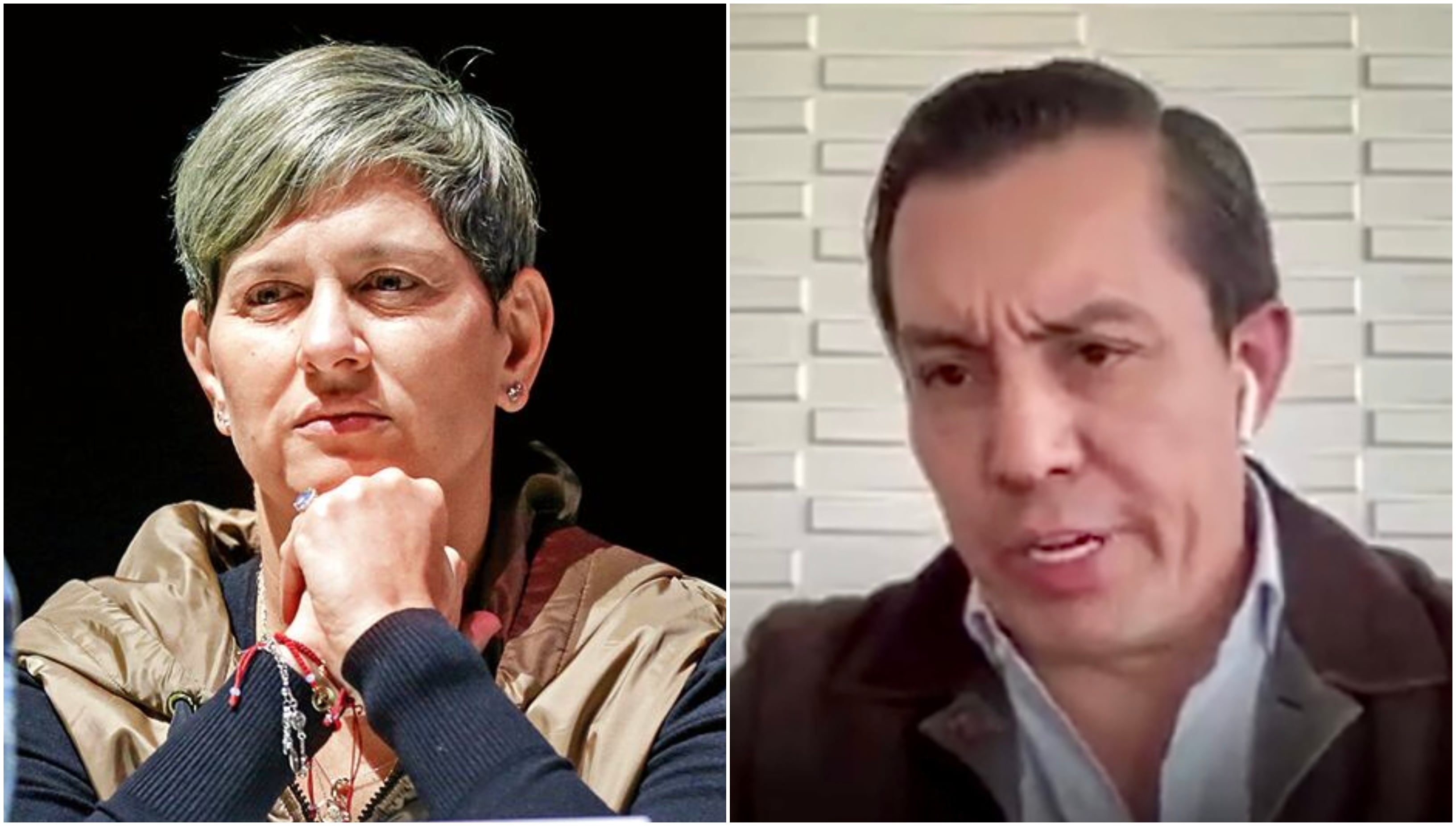Verónica Alcocer y el abogado Camilo Rojas