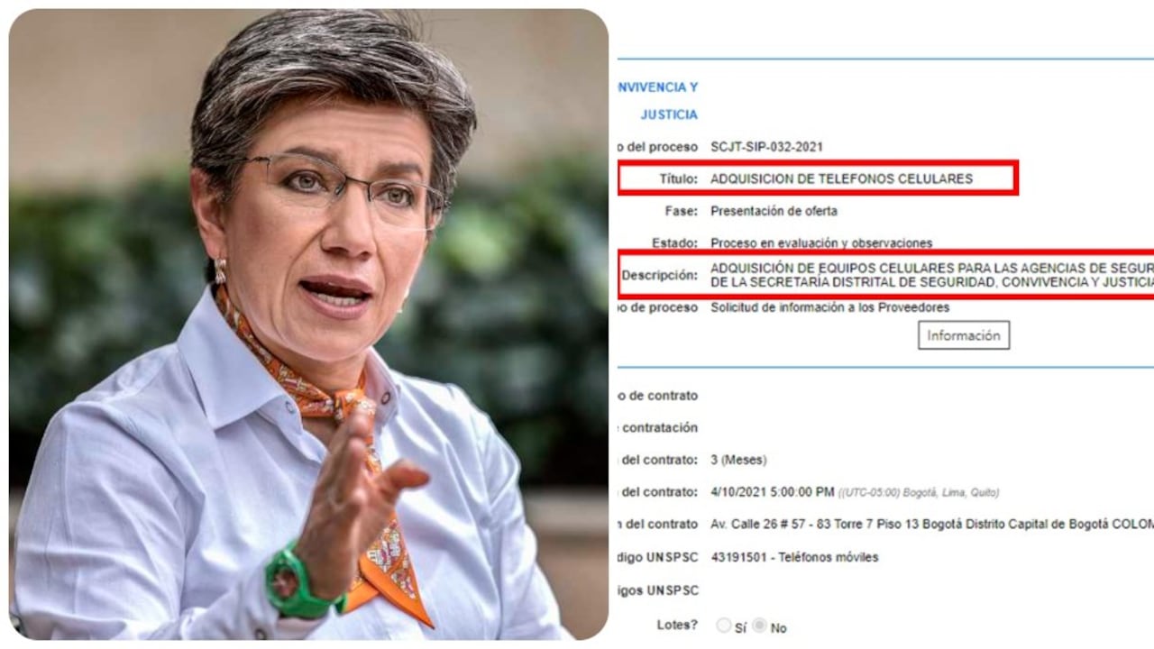 La alcaldía de Claudia López contempla comprar más de 3.000 celulares en tiempos de crisis