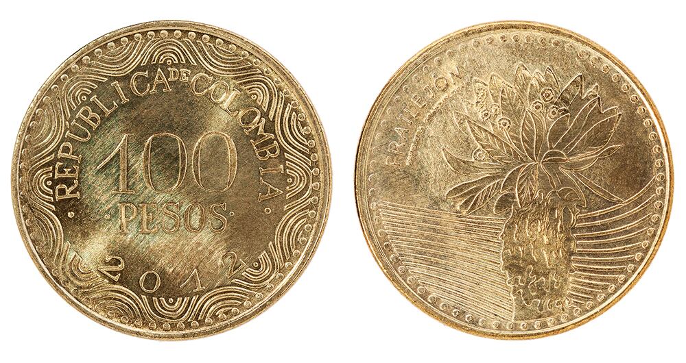 MonedaEl frailejón está a diario en las manos y bolsillos de los colombianos, su figura es la cara de las monedas de 100 pesos que se vienen acuñando desde 2012. 