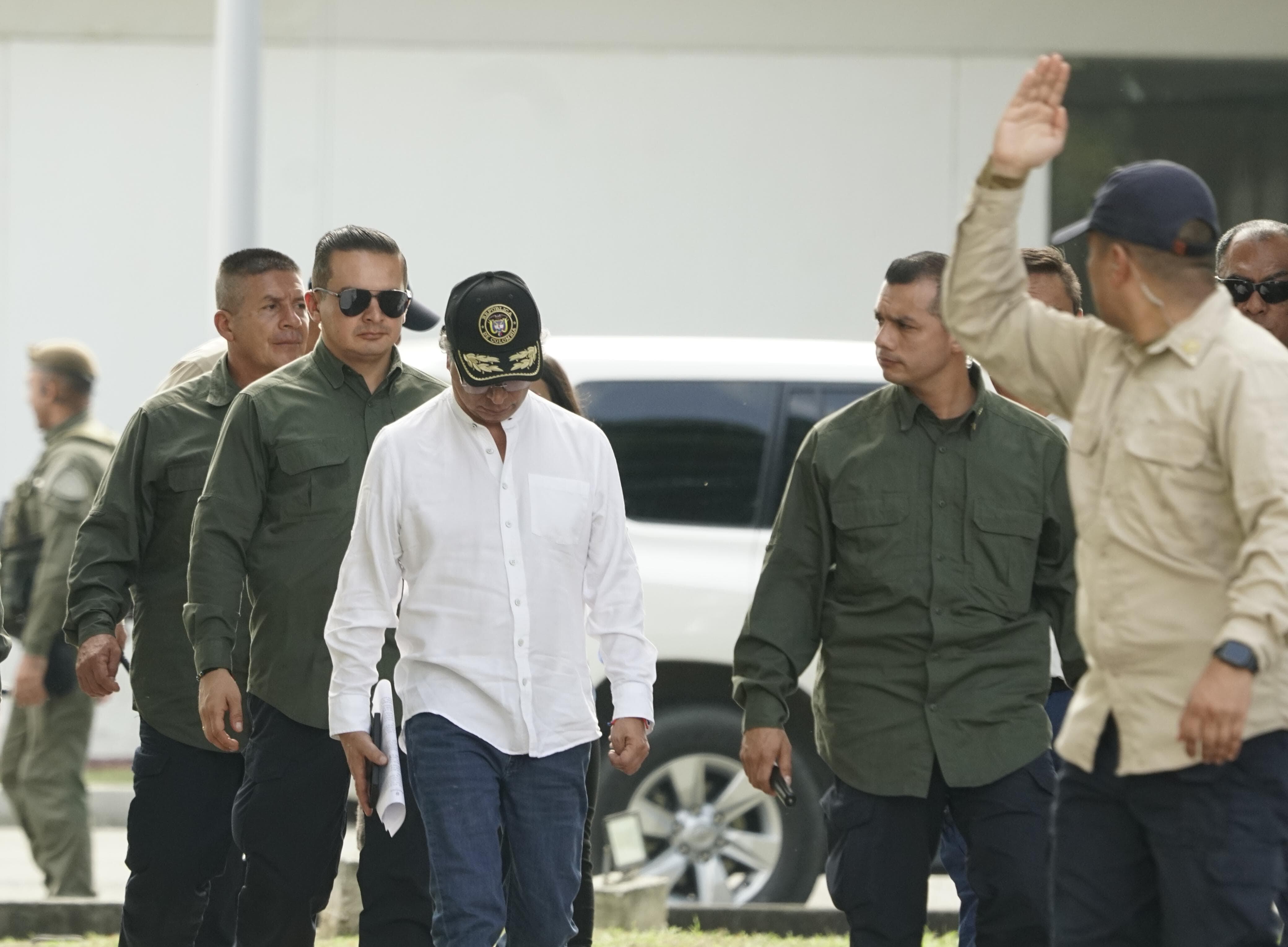 Presidente Gustavo Petro a la Base Aéroespacial Marco Fidel Suárez