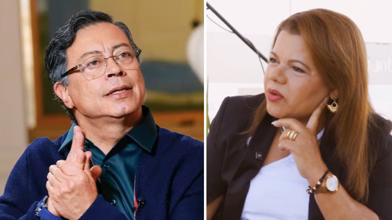 Gustavo Petro y Mary Luz Herrán.