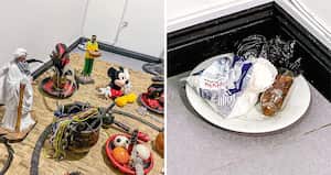 Estas son las escalofriantes imágenes de los rituales realizados en un apartamento de Medellín. Desde allí se planeaban los asesinatos y otros delitos.