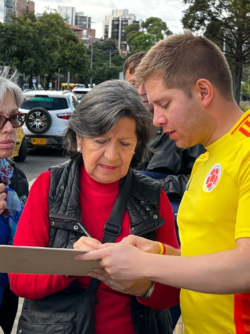 Josías Fiesco, activista del Centro Democrático.