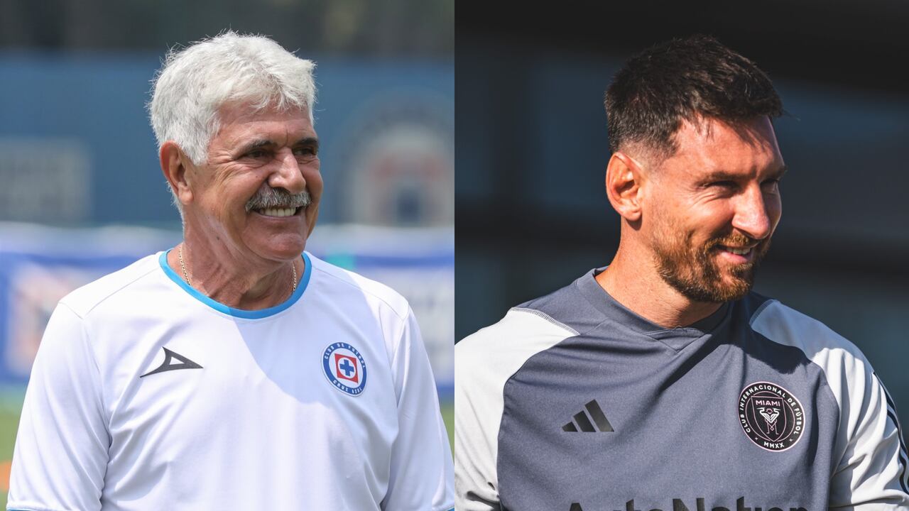 Ricardo Ferretti y Lionel Messi.