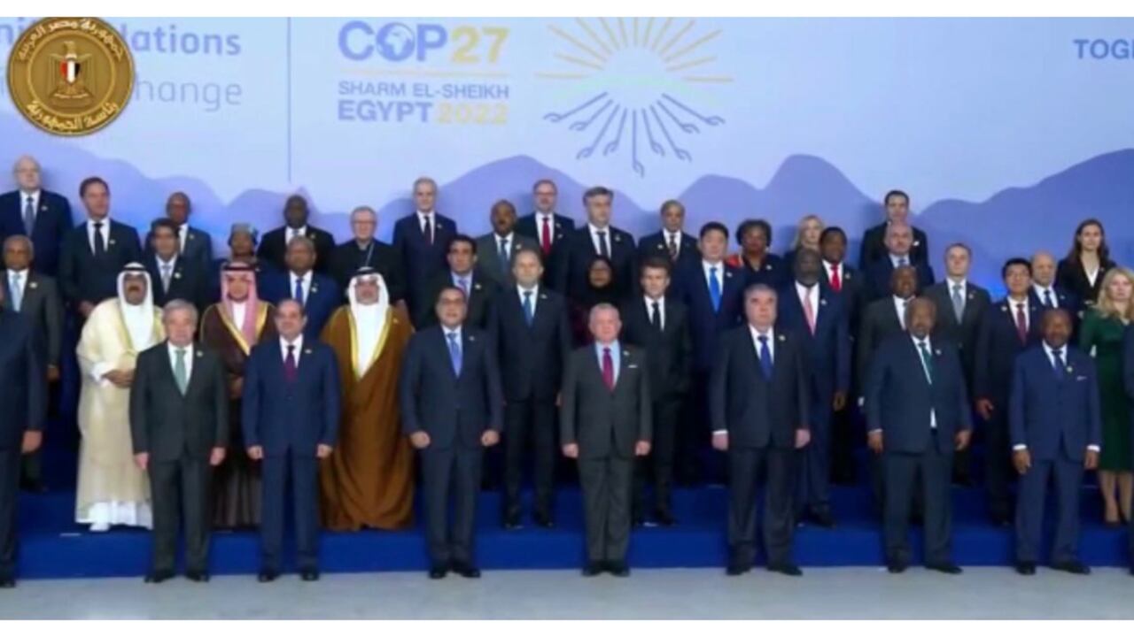 Foto oficial de la COP27, en Egipto