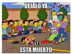 Bayern Múnich volvió a vencer al Barcelona y los memes no se hicieron esperar. Foto: @FanyGaraySainz