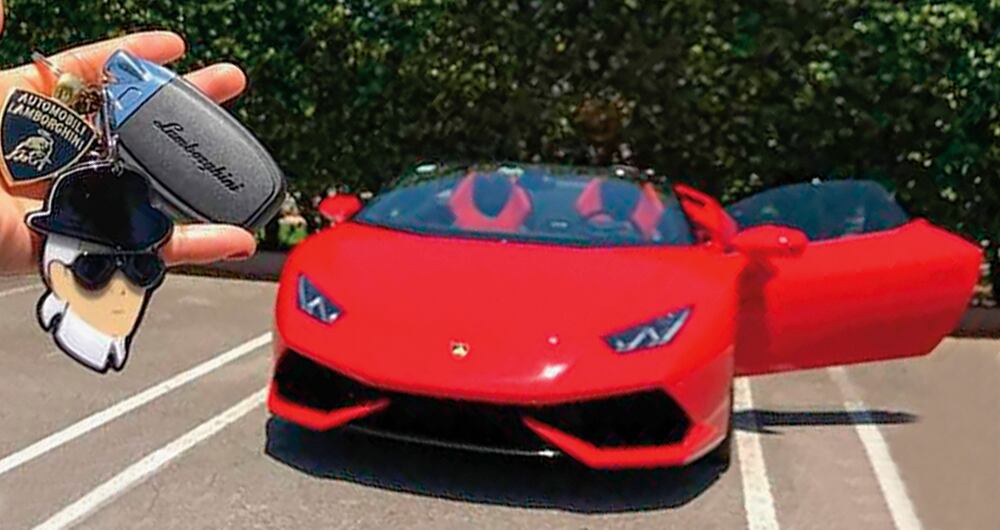 El famoso Lamborghini Huracán Spider de Jenny Ambuila, hija de Ómar Ambuila, exfuncionario de la Dian, habría sido adquirido con apoyo de José David Irizarry, exagente de la DEA.