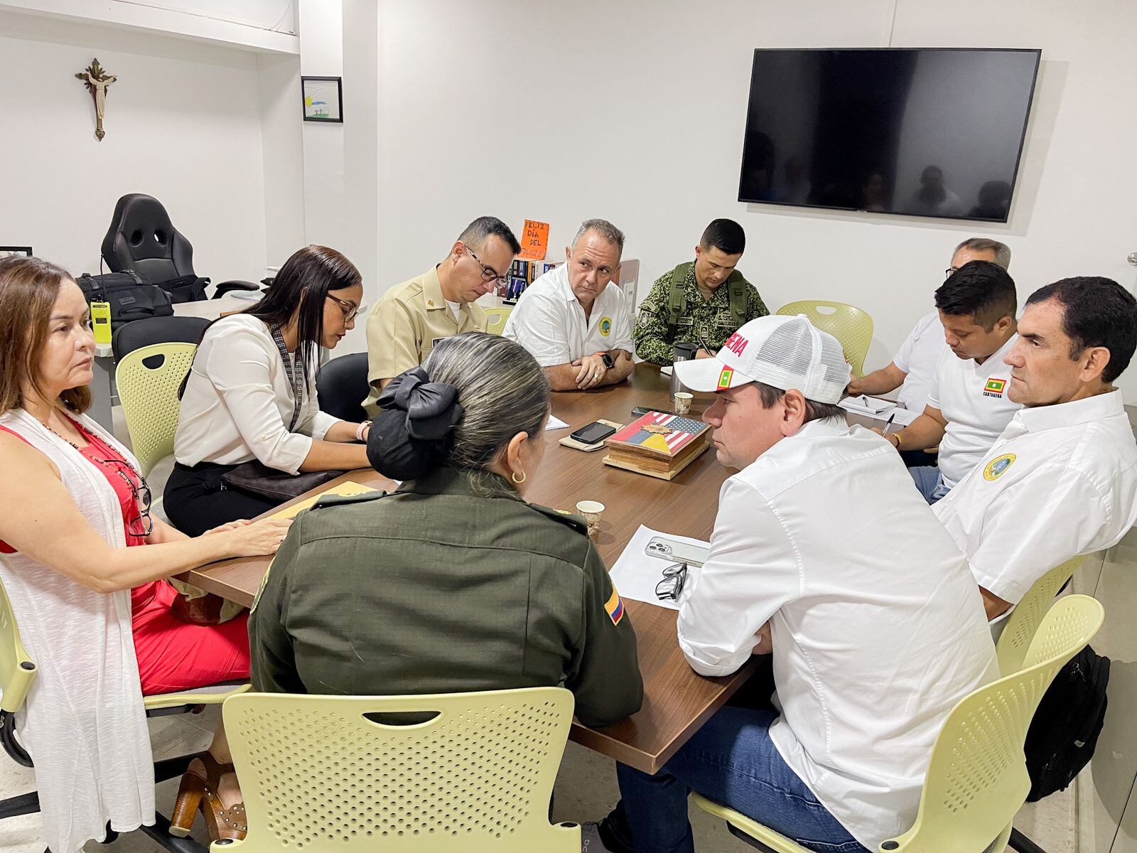 Consejo de seguridad en Cartagena.