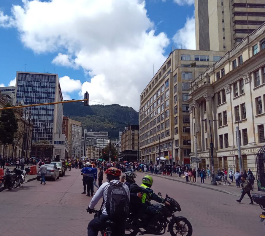 El punto de concentración fue la sede del Ministerio de Agricultura en el centro de Bogotá.