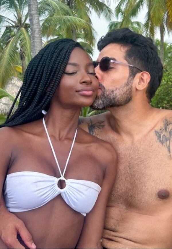 Lina Hurtado y su novio