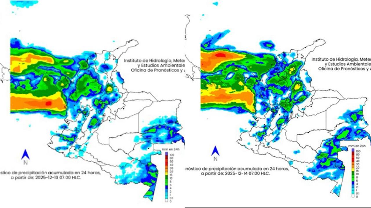 Durante el fin de semana se esperan lluvias en amplios sectores del territorio nacional.