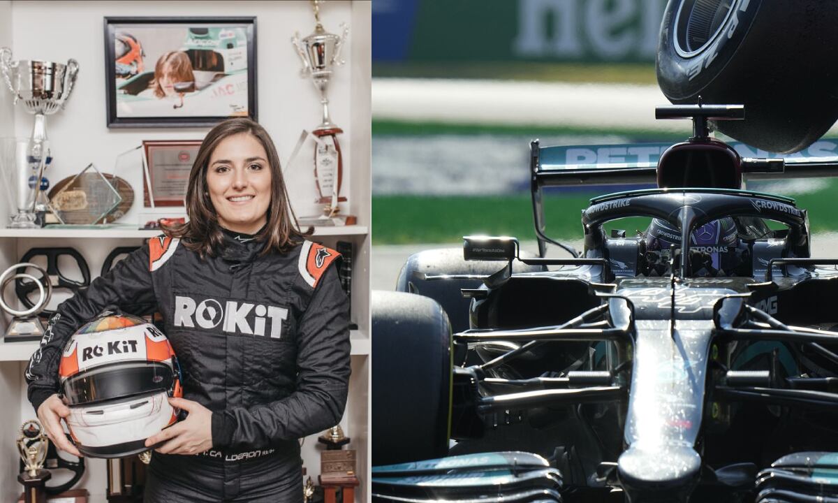 Tatiana Calderón - Fórmula 1. Foto: Sebastian Cardone//AP/Luca Bruno