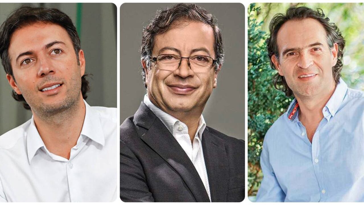 Daniel Quintero, Gustavo Petro y Federico Gutiérrez.