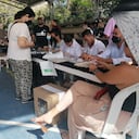Votaciones en Barranquilla, gente votando votos