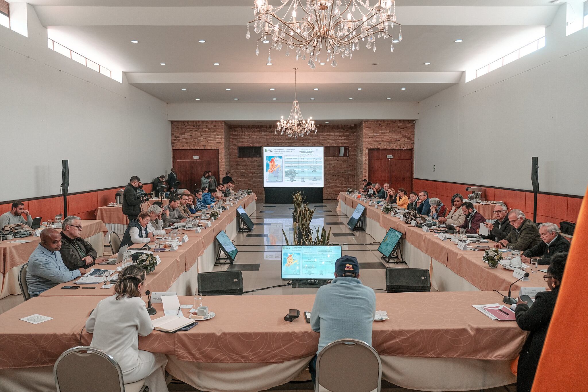 Abril 28 de 2024. Llegada del presidente Gustavo Petro al consejo de ministros en Boyacá con todo su gabinete (Cortesía: Presidencia)