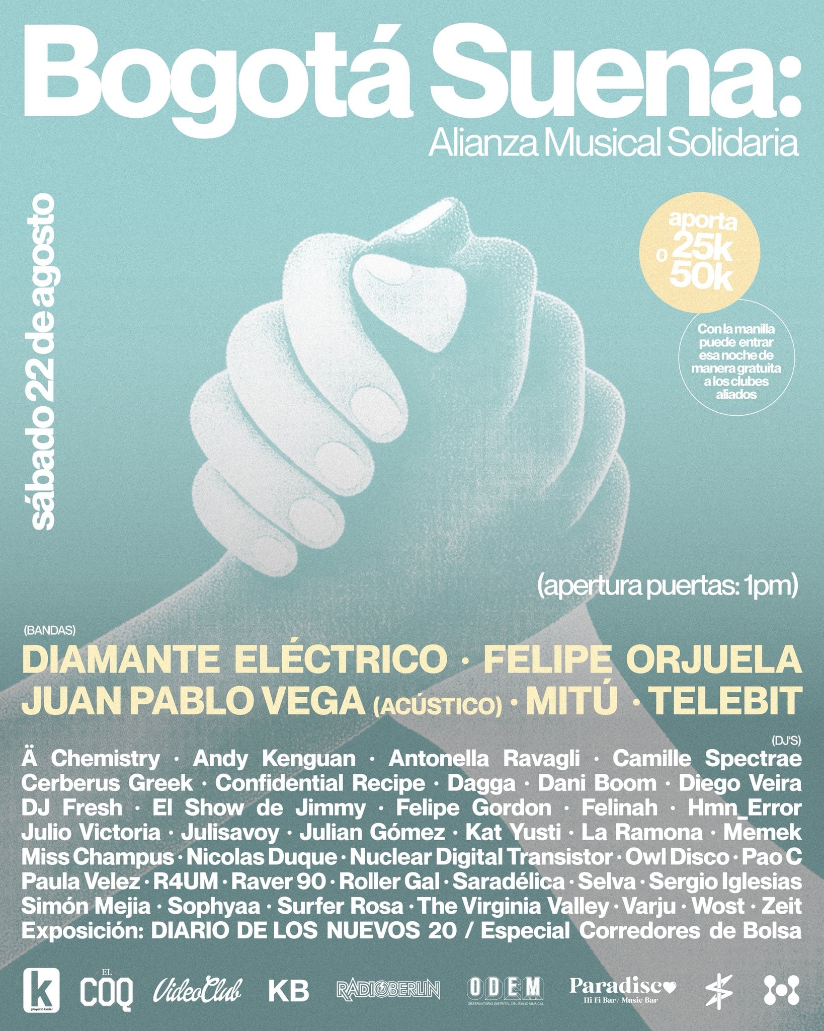 Una noche de rumba de muchas posibilidades y grandes aportes.