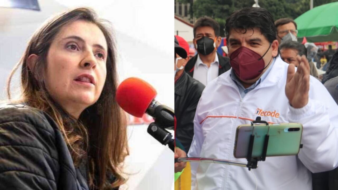 Paloma Valencia y Nelson Alarcón