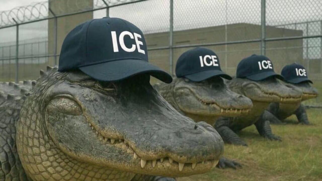 El presidente Donald Trump inauguró este martes el centro de detención migratorio Alligator Alcatraz.