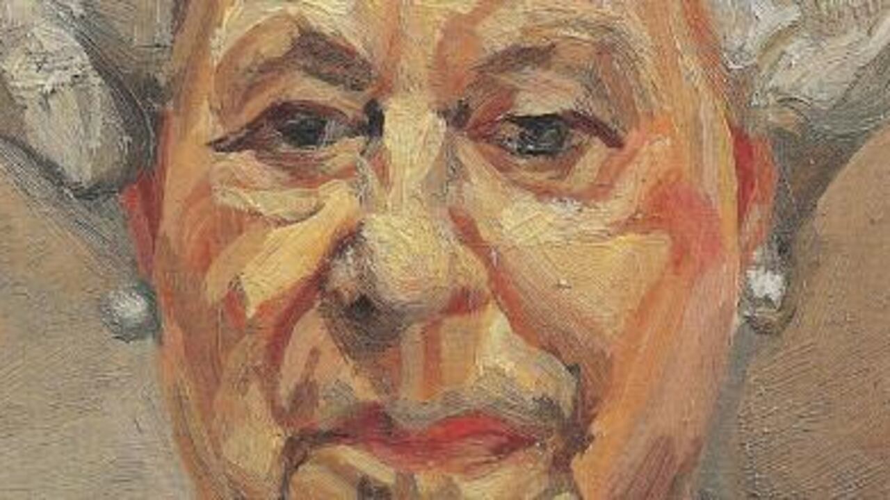 La Reina Isabel por Lucien Freud.
