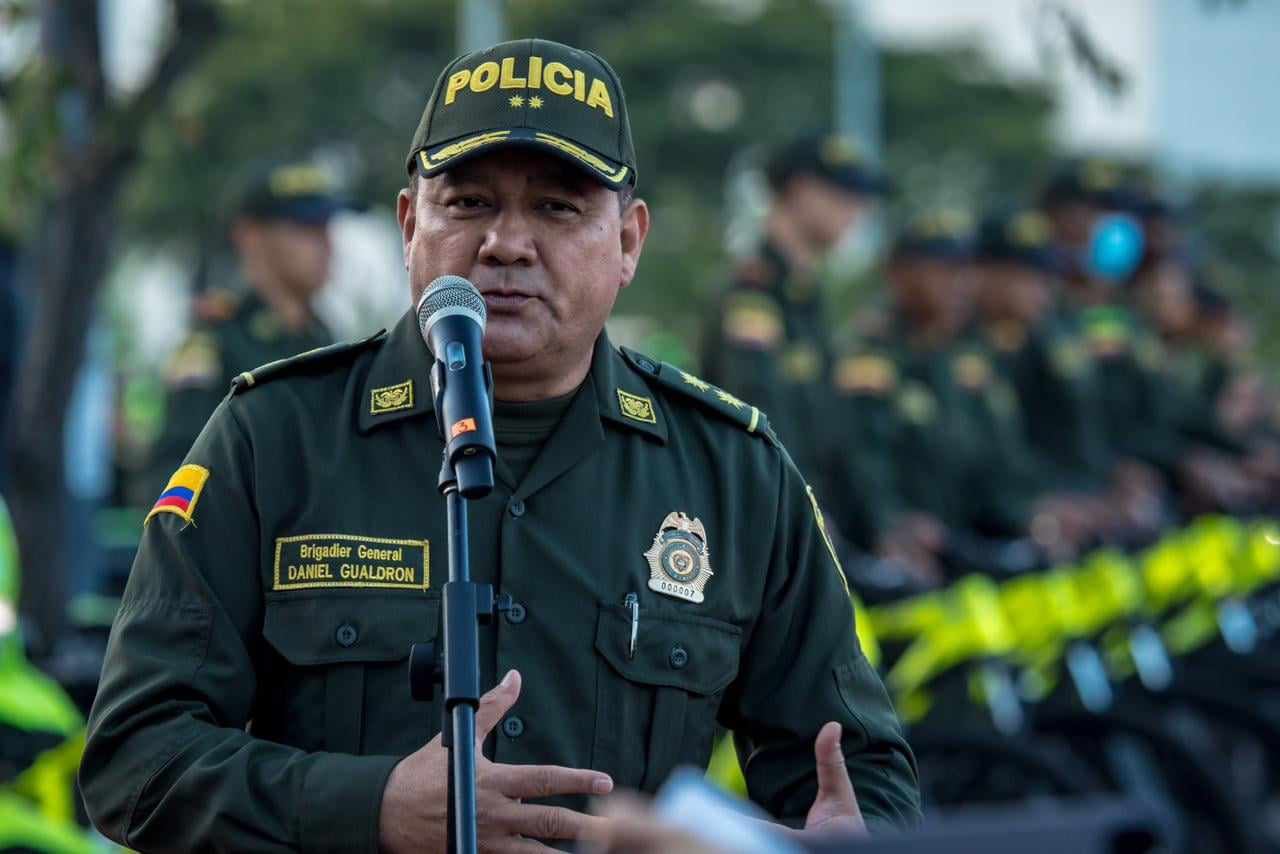 General José Daniel Gualdrón, comandante de la Policía Metropolitana de Bogotá