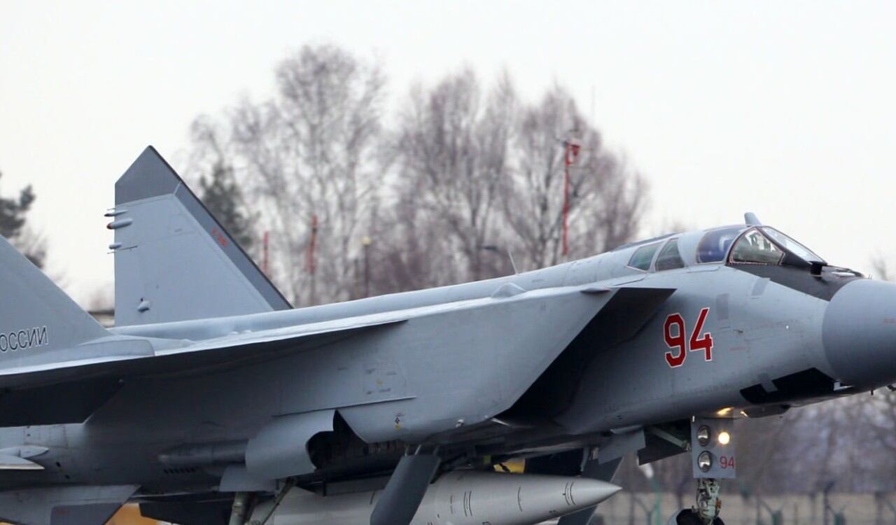 Este es el avión Mig 31 de Rusia que persuadió al Poseidón de Estados Unidos