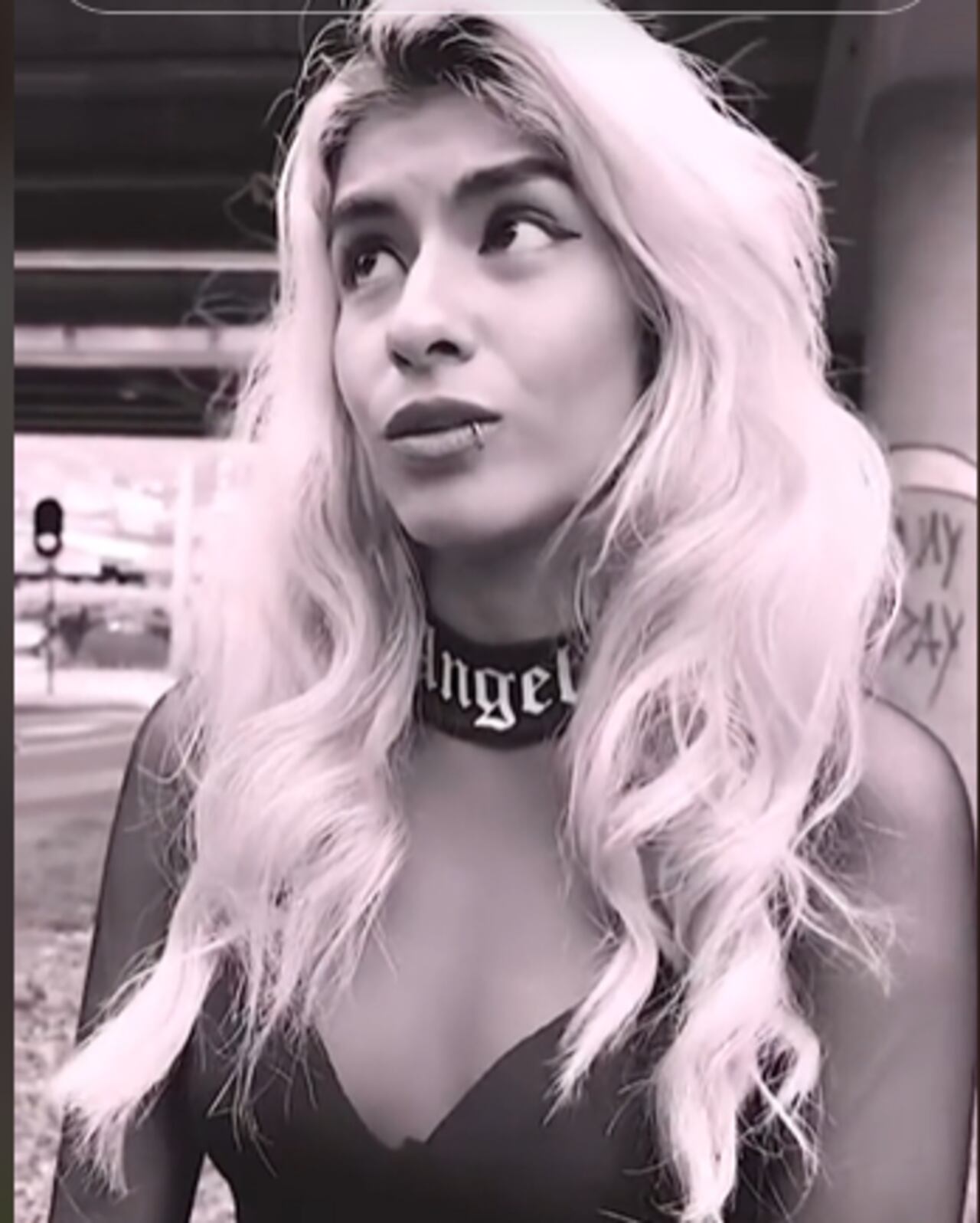 La imitadora de la famosa cantante le dice que mientras estaba cantando, un carro pasó por encima de su bafle y lo dañó totalmente.