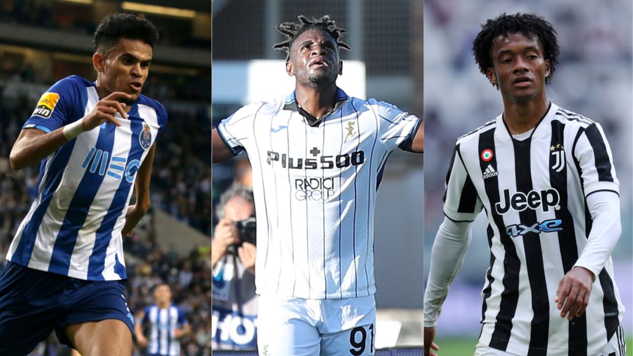 Colombianos en la Champions League. Foto: Getty Images/MB Media/Gabriele Maltinti/Marco Canoniero