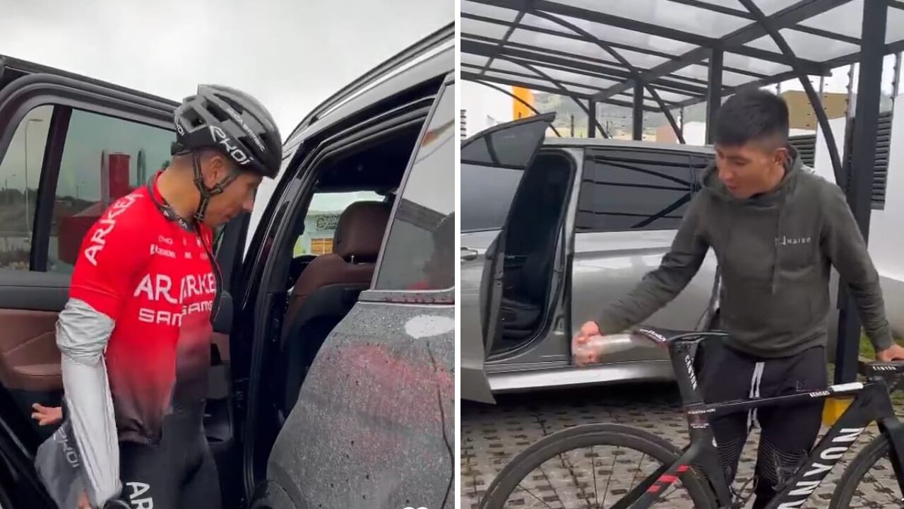 Recursivo, Nairo 'inventó' un mecanismo para reemplazar el guardabarros de la bicicleta