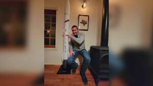 Glen de Vries fue uno de los tripulantes en el vuelo espacial de Blue Origin. Foto Twitter @PeterBondSpace