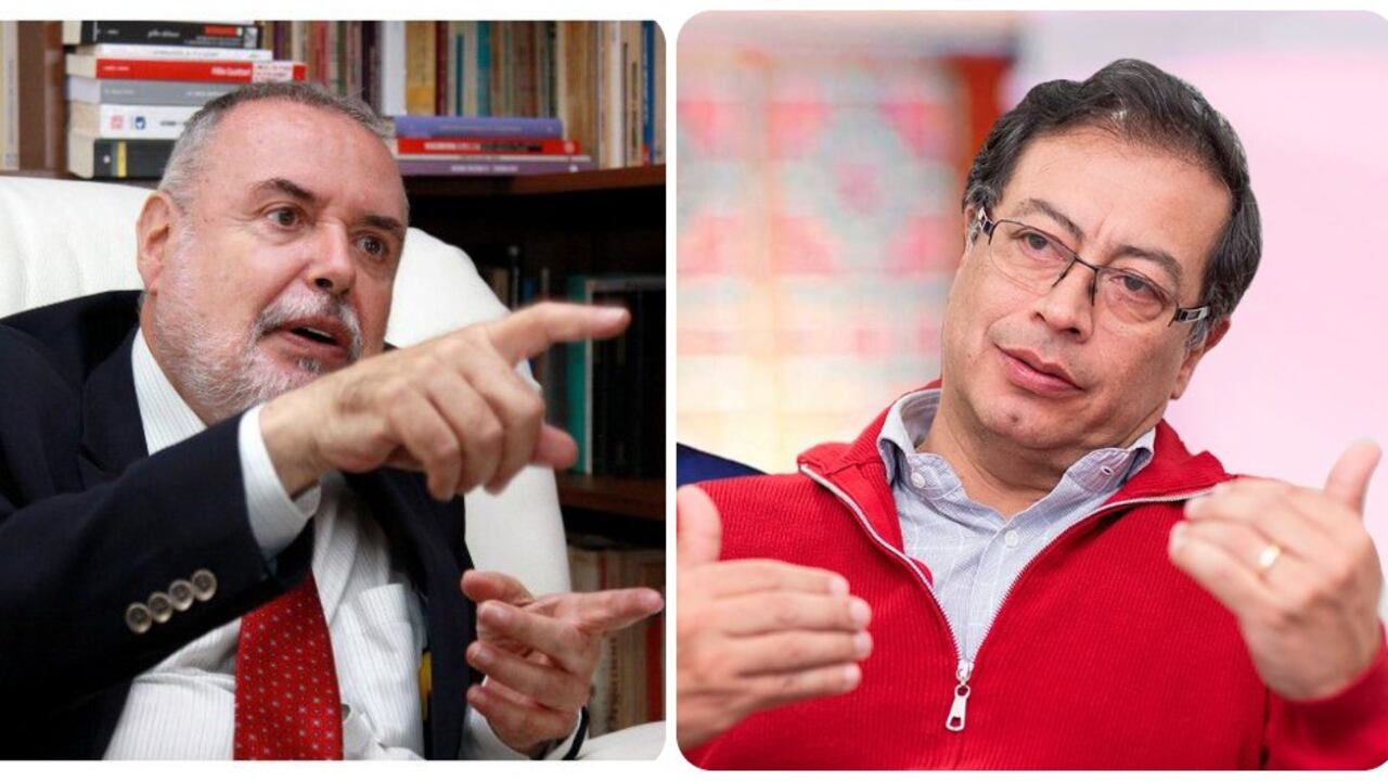 Gilberto Tobón y Gustavo Petro.