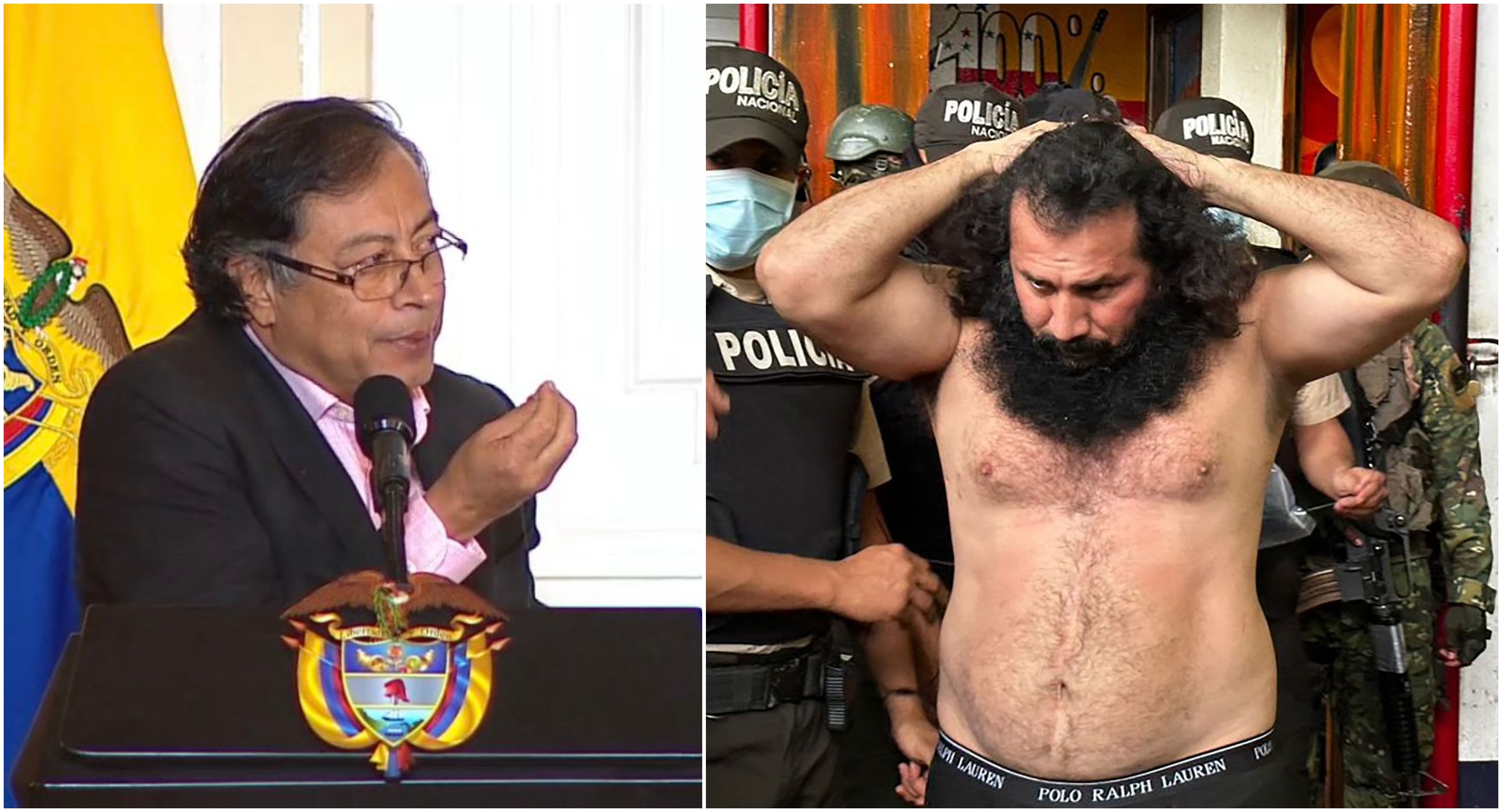 Presidente Gustavo Petro y alias Fito