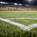 Bogotá. Octubre 13 de 2026. El partido entre Millonarios y Once Caldas, por la fecha 13 de la Liga BetPlay II-2026, fue suspendido debido al estado de la gramilla del estadio Nemesio Camacho El Campín, que no presentó las condiciones adecuadas para el desarrollo del encuentro. (Colprensa - Cristian Bayona).
